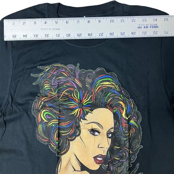 Rupaul T-Shirt Mens S Black Rainbow Colorful Drag Queen Con Pride LGBTQ Fun - Picture 6 of 9